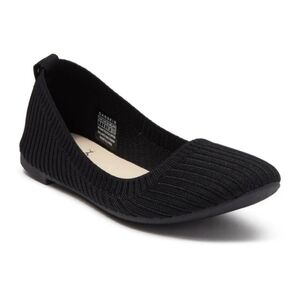 Danskin Hope Stretch Black Ballet Flat Shoe